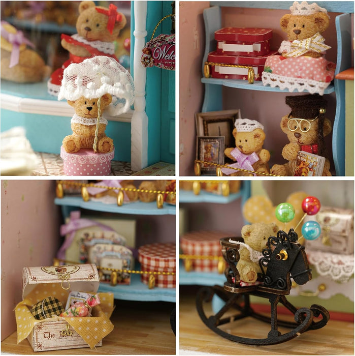 Miniature Wizardi Roombox Kit - The Bear Story Dollhouse Kit