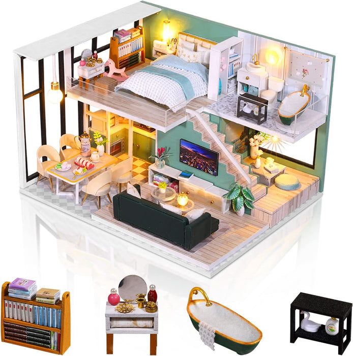 Miniature Wizardi Roombox Kit - Modern Style Dollhouse Kit