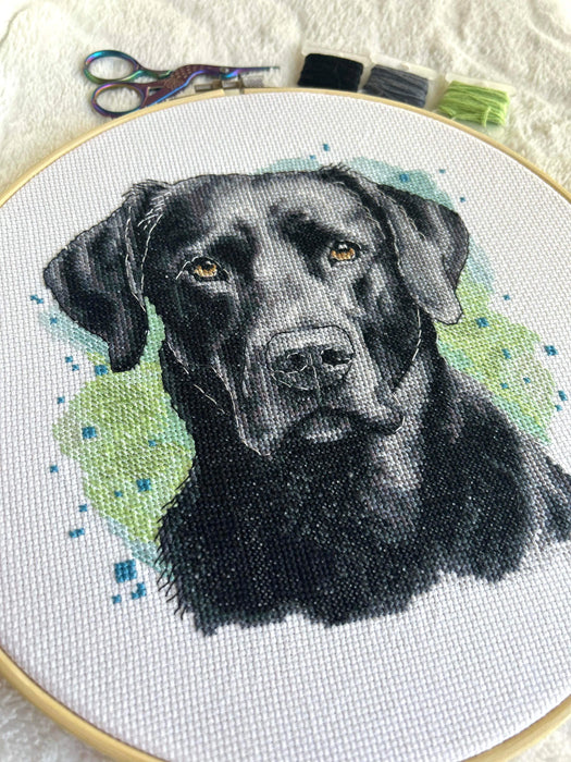 Black Labrador - PDF Cross Stitch Pattern