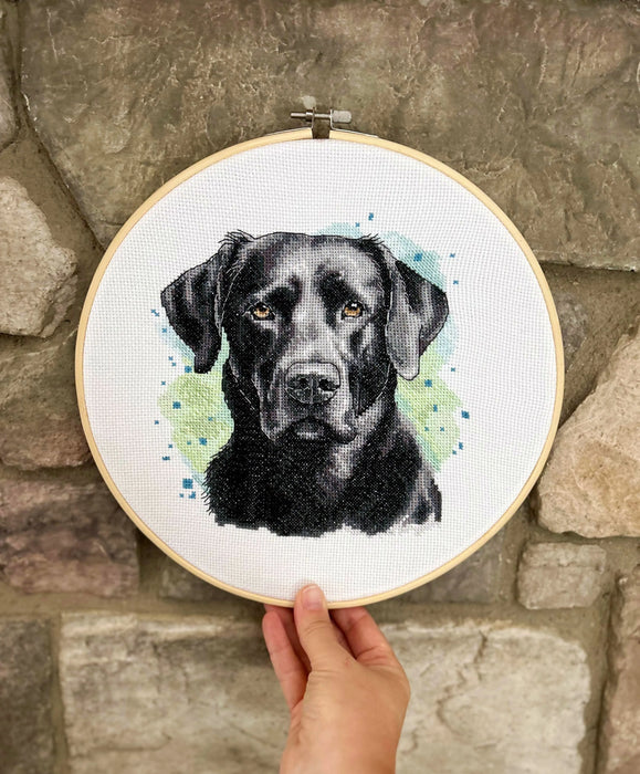 Black Labrador - PDF Cross Stitch Pattern