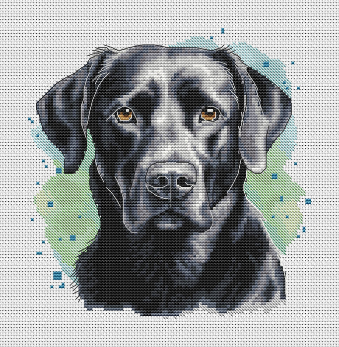 Black Labrador - PDF Cross Stitch Pattern