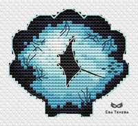 Shell. Stingray - PDF Cross Stitch Pattern