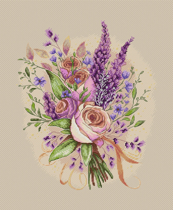 Bouquet of flowers - PDF Cross Stitch Pattern