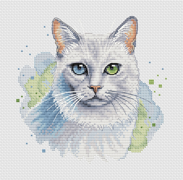 White Cat - PDF Cross Stitch Pattern