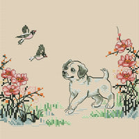 Minimalist Puppy - PDF Cross Stitch Pattern