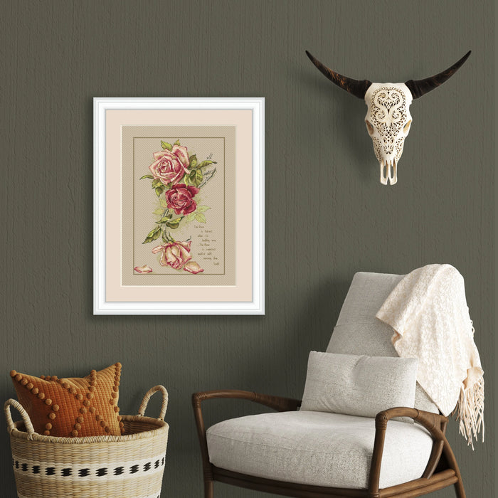 Vintage Roses - PDF Cross Stitch Pattern