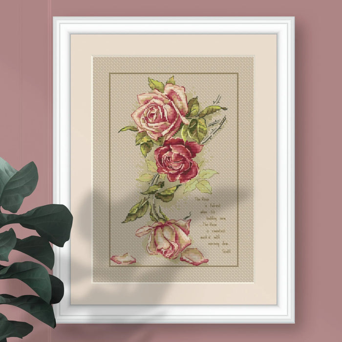 Vintage Roses - PDF Cross Stitch Pattern