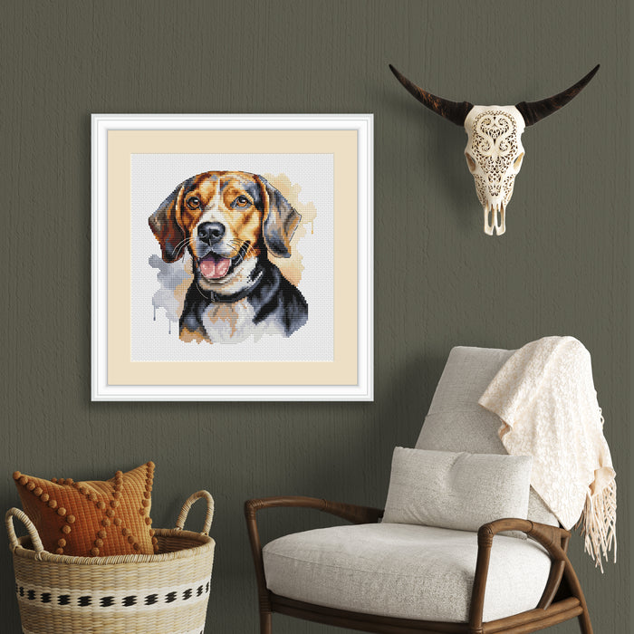 Beagle Comb - PDF Cross Stitch Pattern