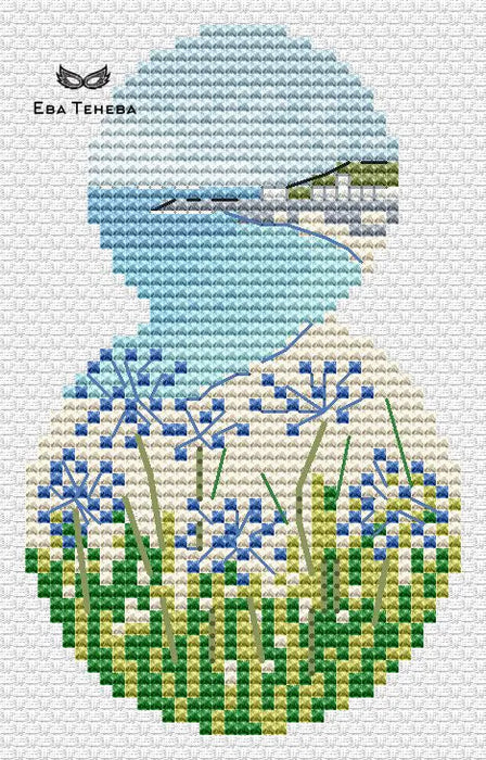 Eights. Summer Coast - PDF Cross Stitch Pattern