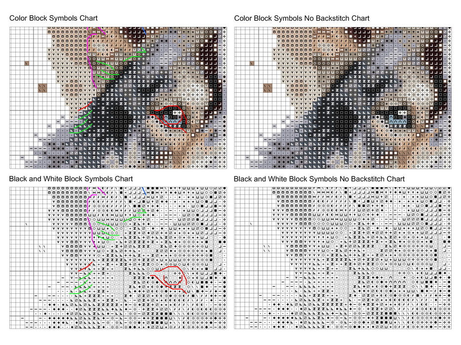 Husky Comb - PDF Cross Stitch Pattern