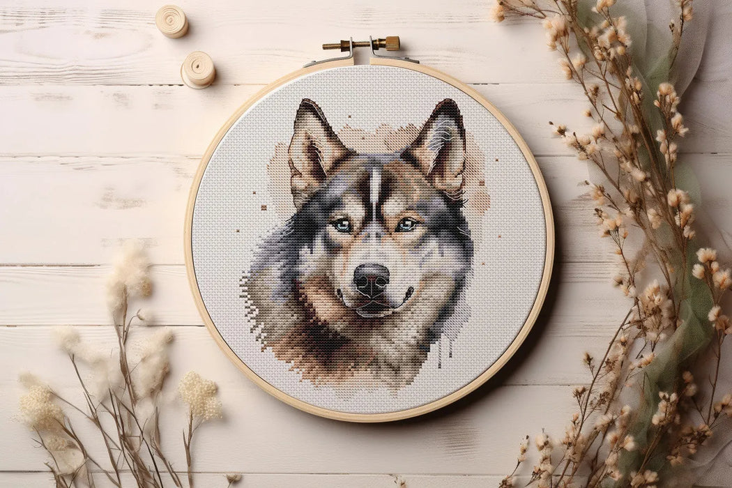 Husky Comb - PDF Cross Stitch Pattern