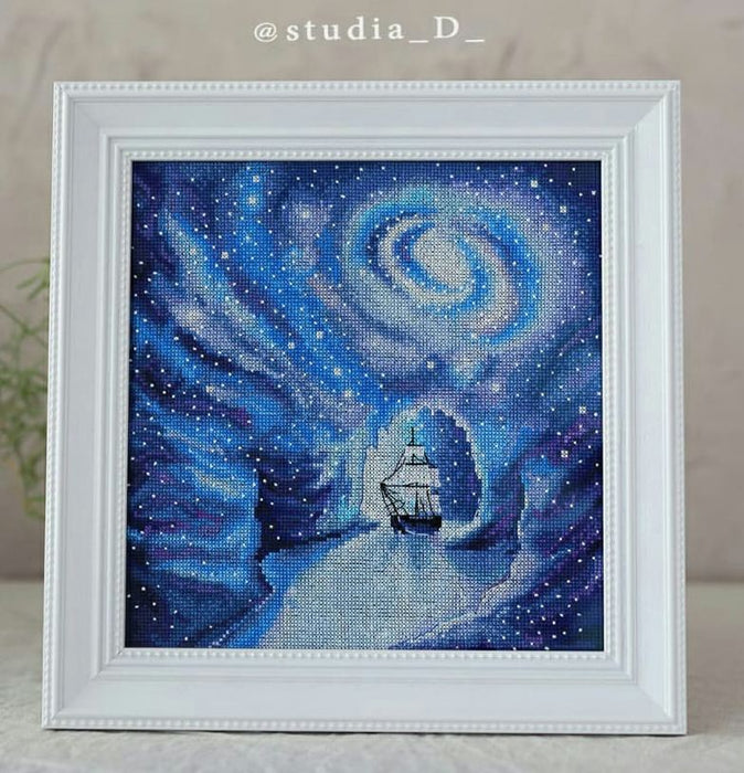 Space cave - PDF Cross Stitch Pattern