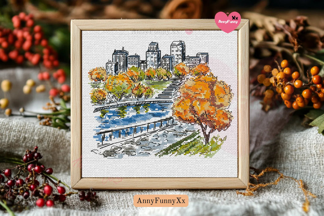 Lyrics of Autumn - PDF Cross Stitch Pattern