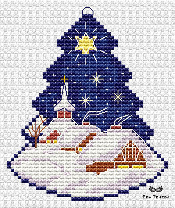 Christmas tree. Christmas - PDF Cross Stitch Pattern