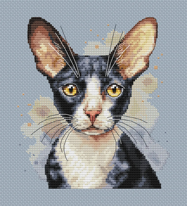 Cornish Rex Cat Comb - PDF Cross Stitch Pattern