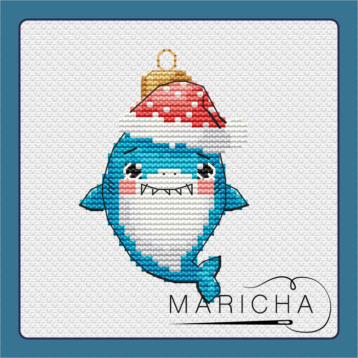 Shark Toy - PDF Cross Stitch Pattern