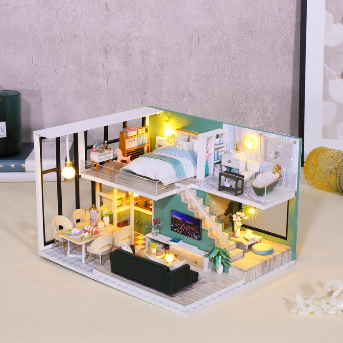 Miniature Wizardi Roombox Kit - Modern Style Dollhouse Kit