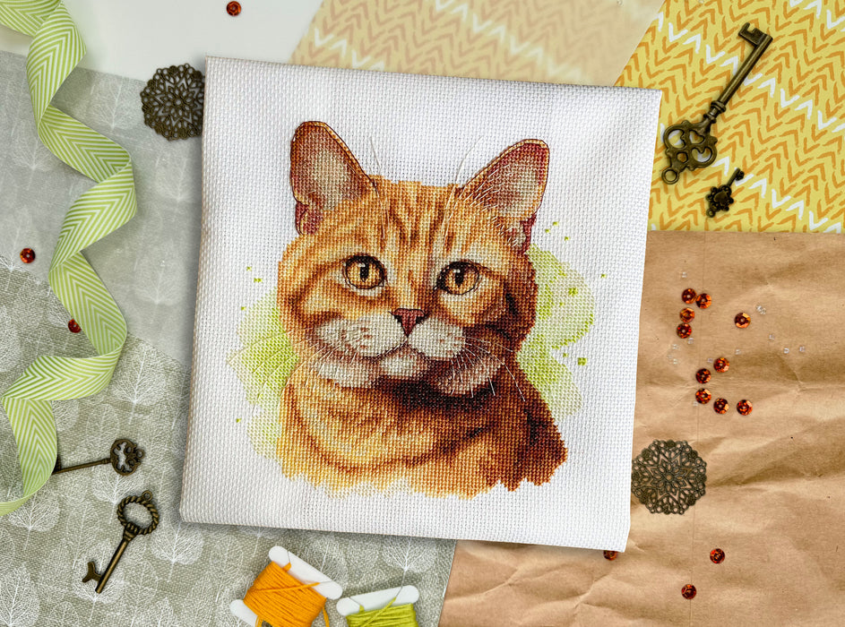 Orange Cat - PDF Cross Stitch Pattern