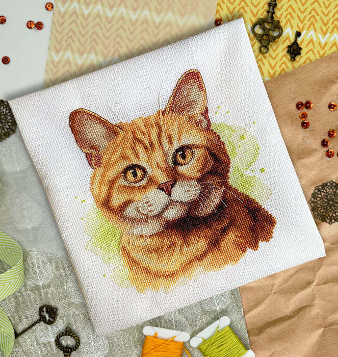 Orange Cat - PDF Cross Stitch Pattern