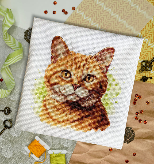 Orange Cat - PDF Cross Stitch Pattern