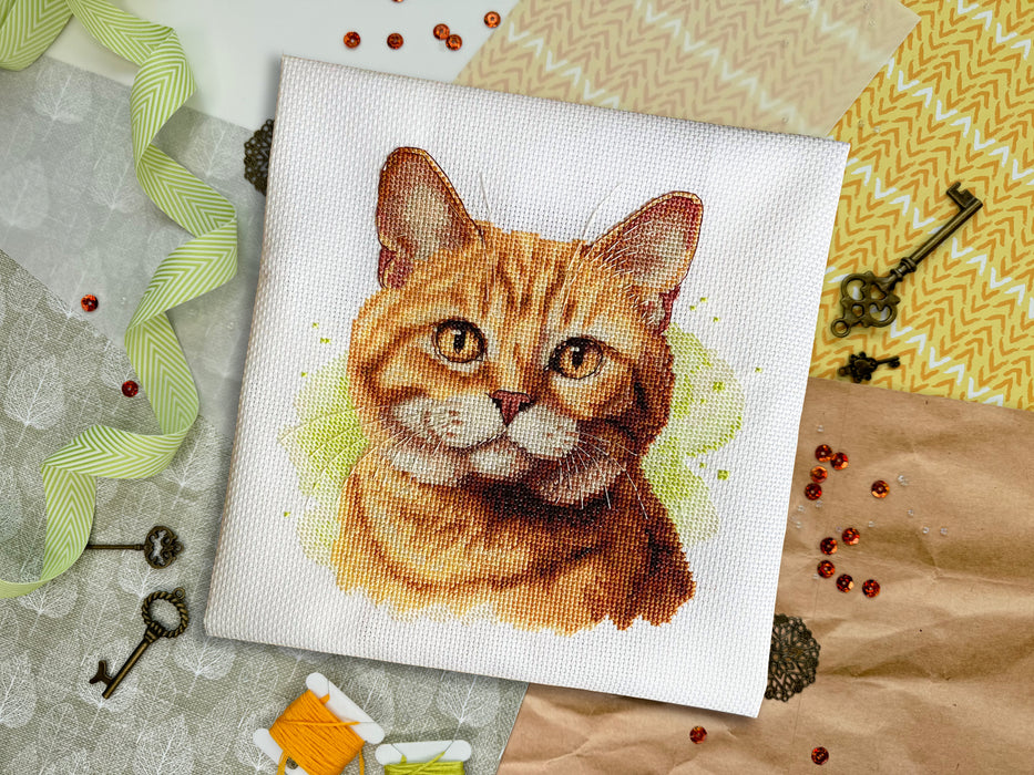 Orange Cat - PDF Cross Stitch Pattern