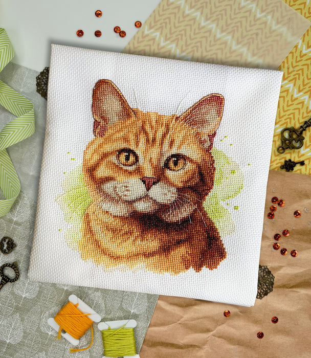 Orange Cat - PDF Cross Stitch Pattern