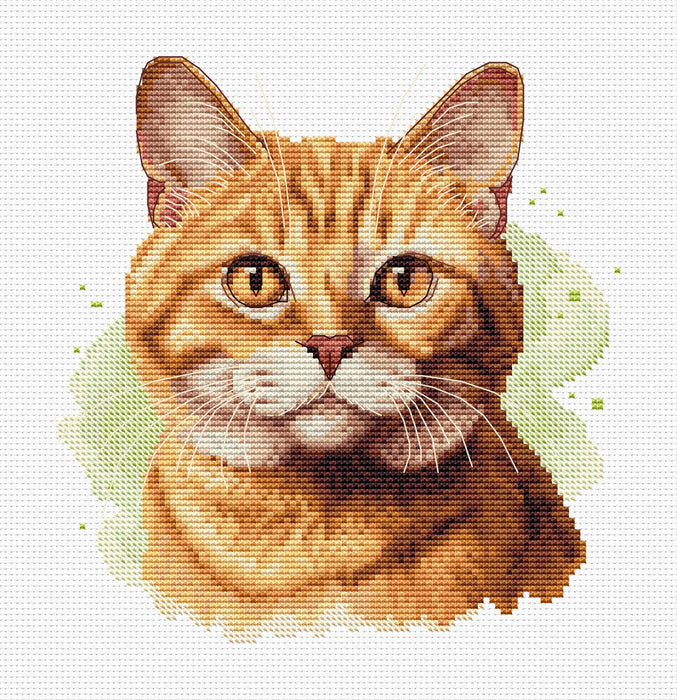 Orange Cat - PDF Cross Stitch Pattern