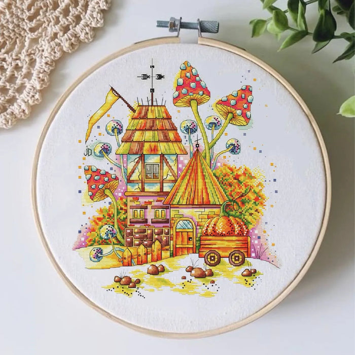 Houses. Autumn - PDF Cross Stitch Pattern