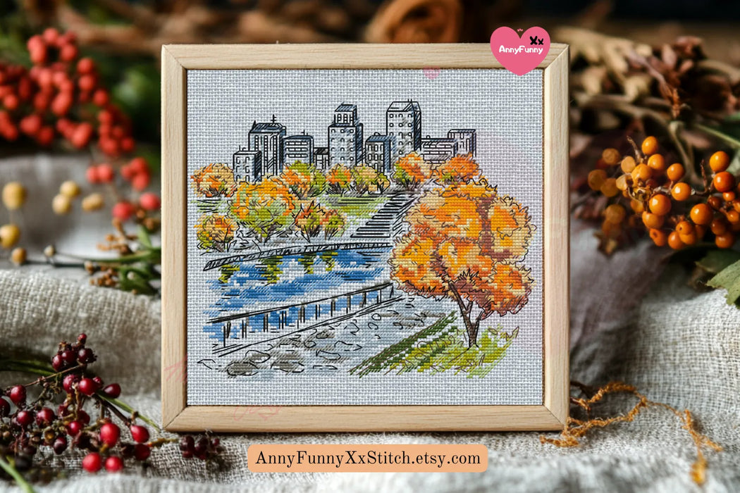 Lyrics of Autumn - PDF Cross Stitch Pattern