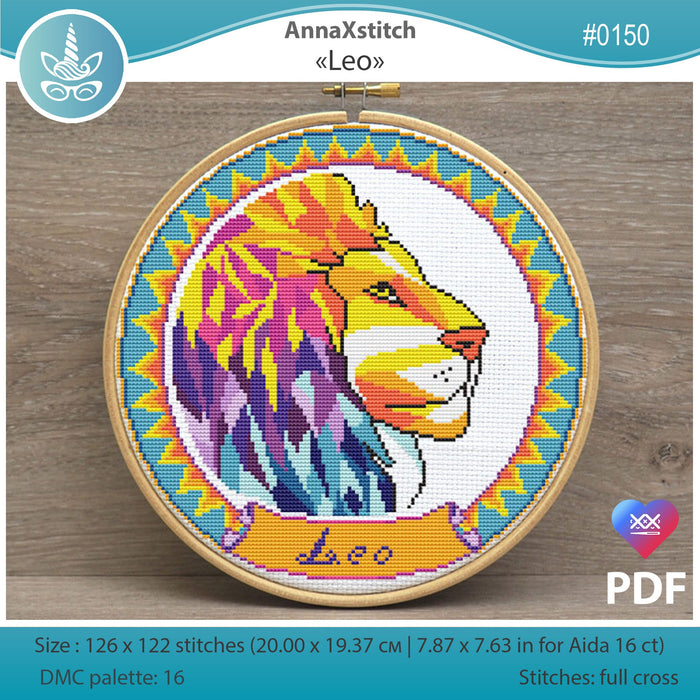 Leo - PDF Cross Stitch Pattern