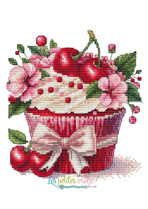 Cherish cupcake - PDF Cross Stitch Pattern