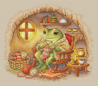Knitter - PDF Cross Stitch Pattern