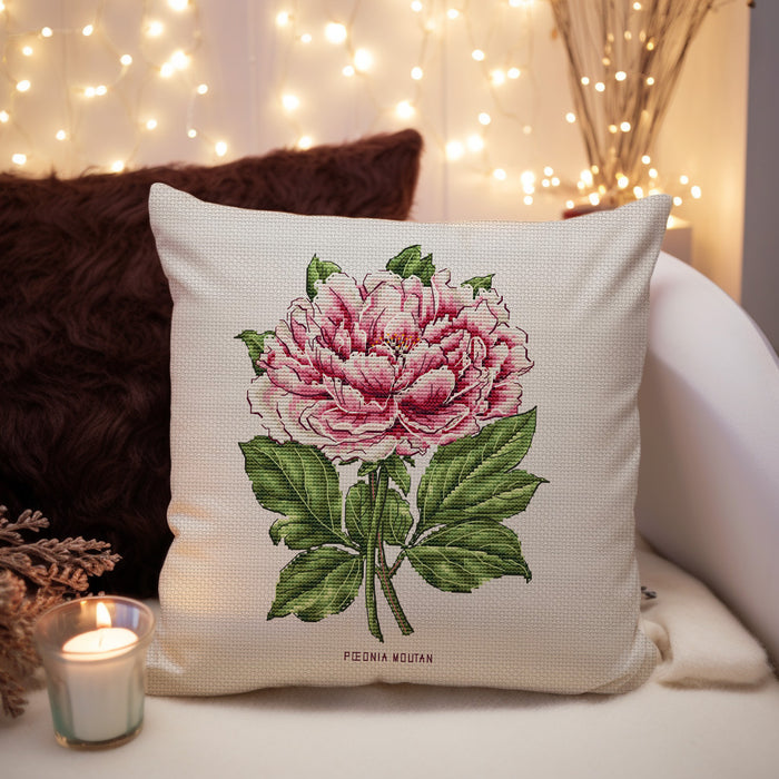 Peony Flower - PDF Cross Stitch Pattern