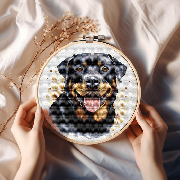 Rottweiler Comb - PDF Cross Stitch Pattern