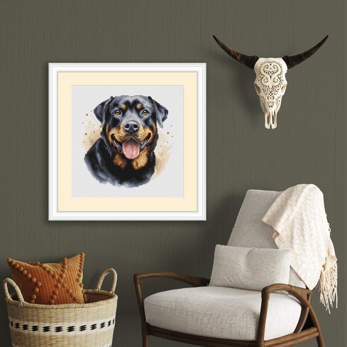 Rottweiler Comb - PDF Cross Stitch Pattern