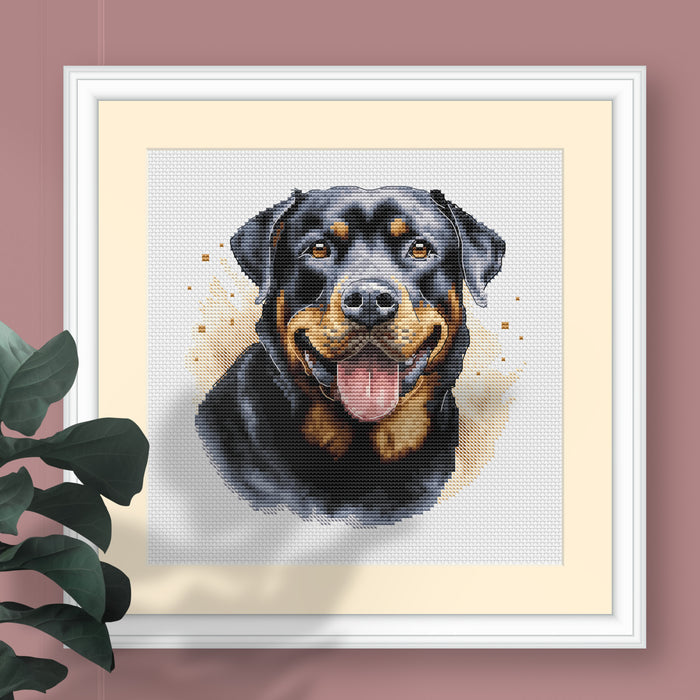 Rottweiler Comb - PDF Cross Stitch Pattern