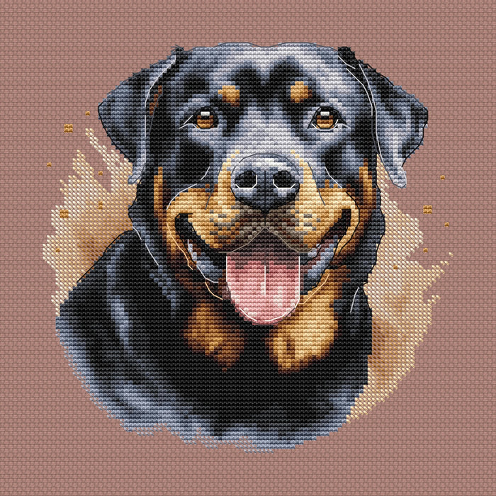 Rottweiler Comb - PDF Cross Stitch Pattern