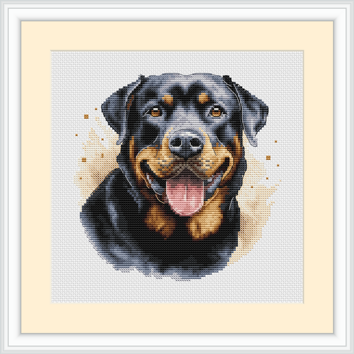 Rottweiler Comb - PDF Cross Stitch Pattern