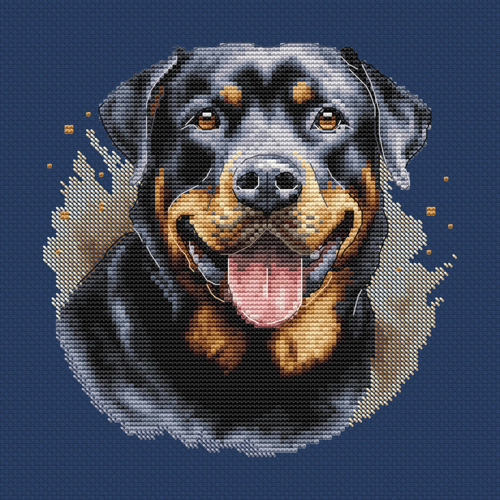 Rottweiler Comb - PDF Cross Stitch Pattern