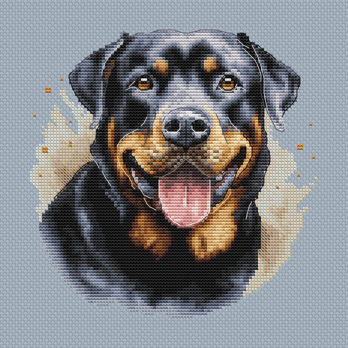 Rottweiler Comb - PDF Cross Stitch Pattern