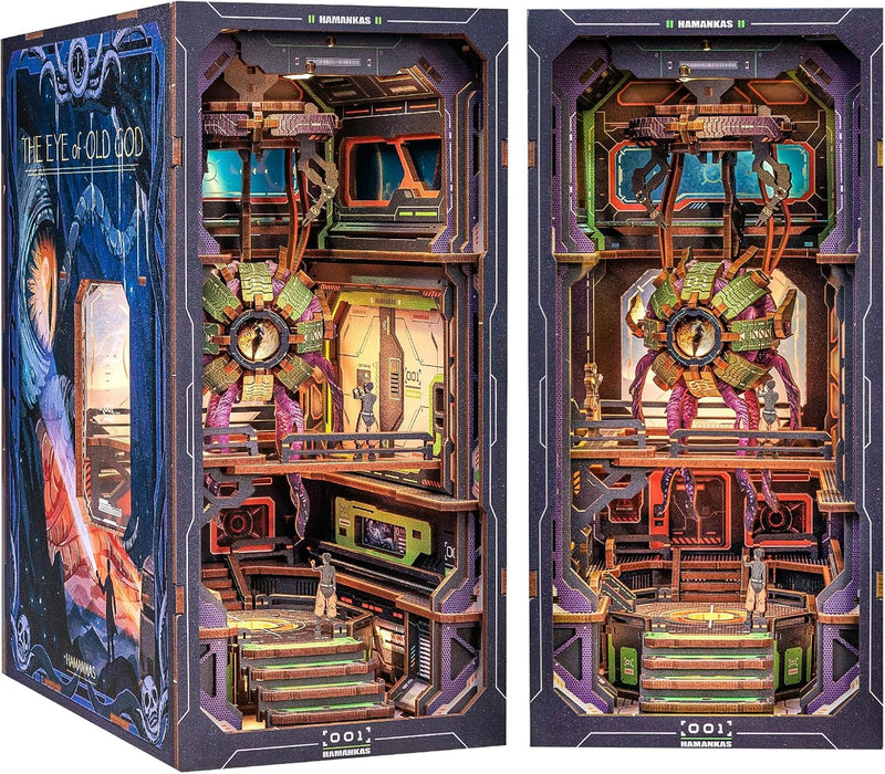 Book Nook Wizardi Miniature - The Eye of Old God Roombox Kit