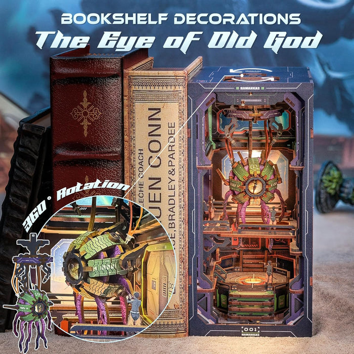 Book Nook Wizardi Miniature - The Eye of Old God Roombox Kit