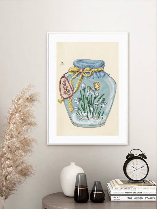 Spring in a jar - PDF Cross Stitch Pattern