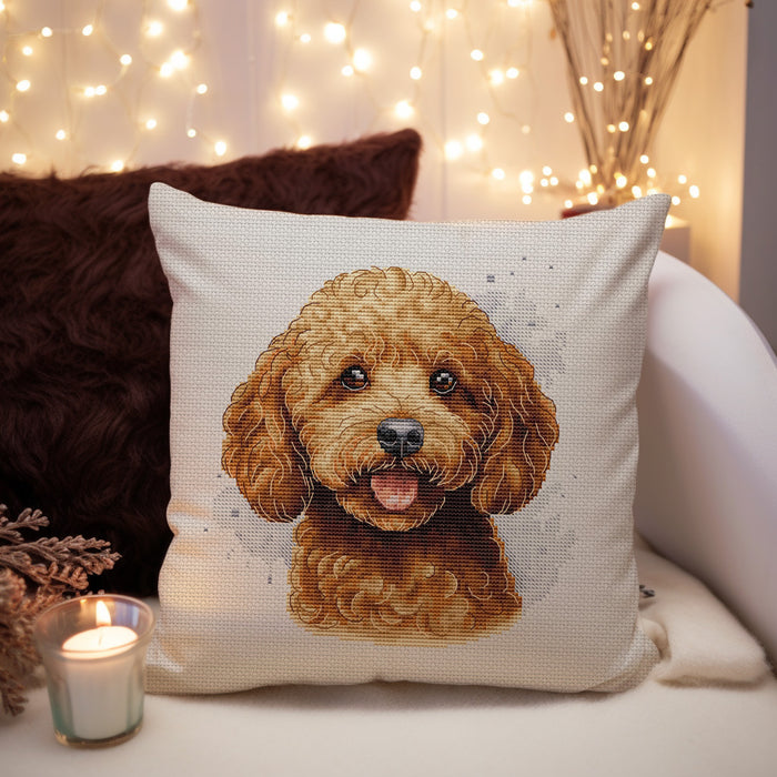 Red Poodle - PDF Cross Stitch Pattern