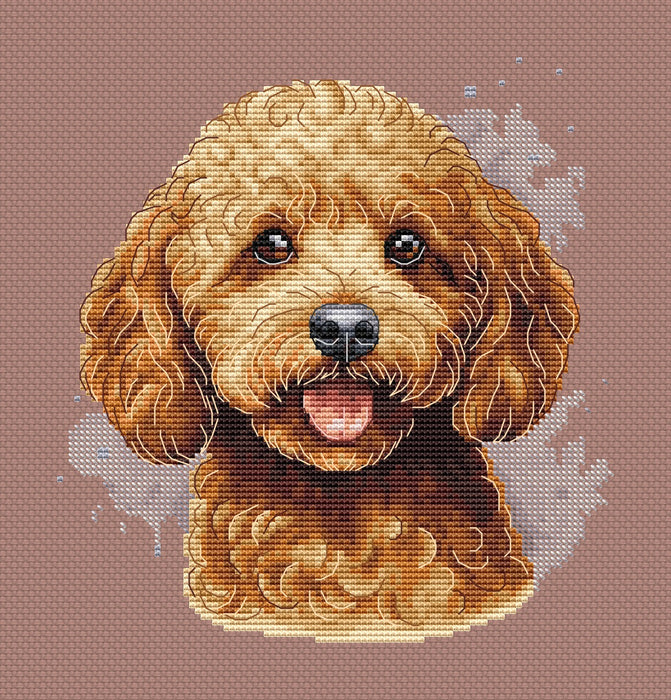 Red Poodle - PDF Cross Stitch Pattern