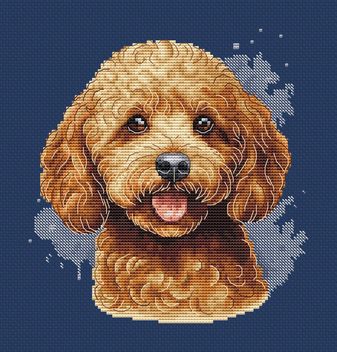 Red Poodle - PDF Cross Stitch Pattern