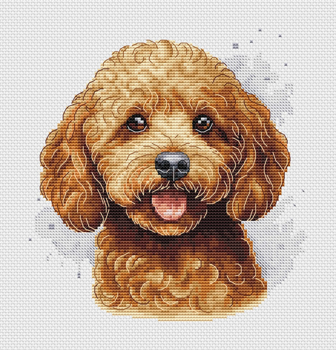 Red Poodle - PDF Cross Stitch Pattern