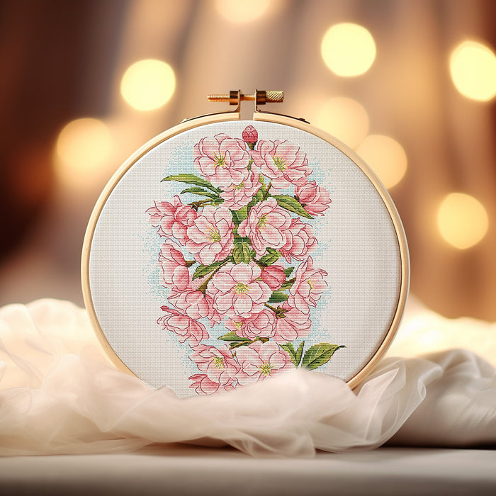 Cherry Blossom Comb - PDF Cross Stitch Pattern