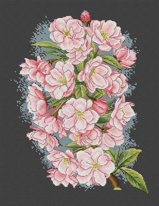 Cherry Blossom Comb - PDF Cross Stitch Pattern