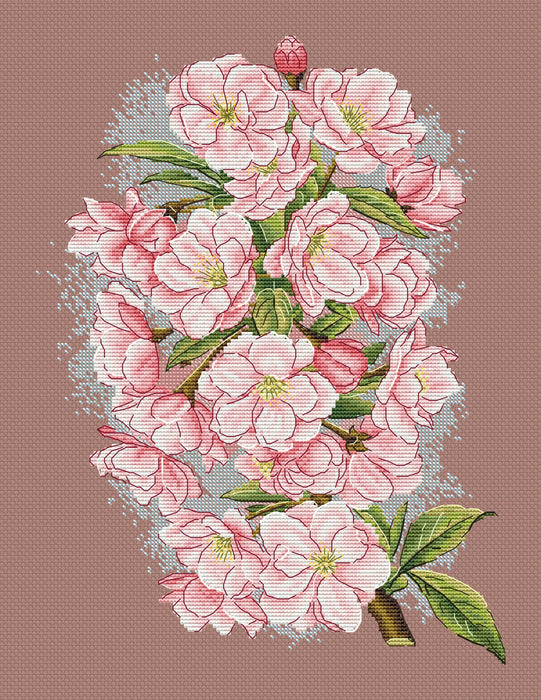 Cherry Blossom Comb - PDF Cross Stitch Pattern